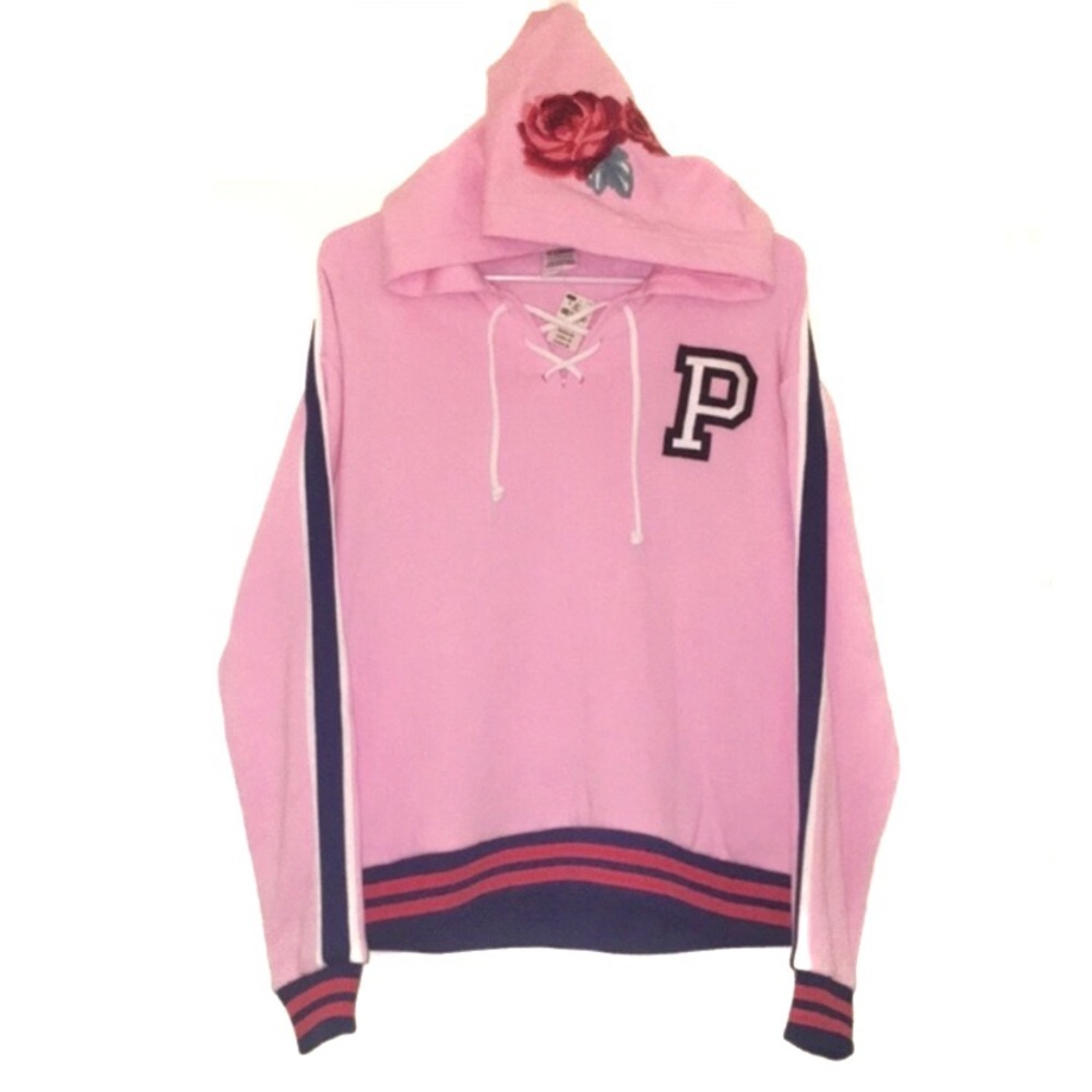 Victoria’s Secret VS PINK 2017 Limited Quantity Rose Embroidered Sample Hoodie